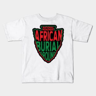 African Burial Ground National Monument name arrowhead Kids T-Shirt